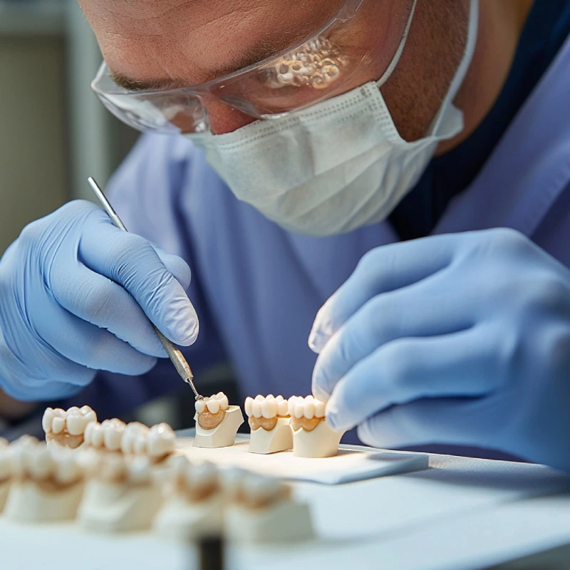 Intarsi in ceramica dentista